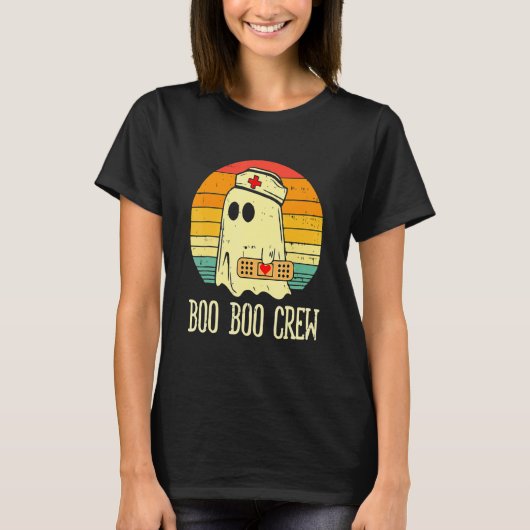 Boo Boo Crew Nurse Ghost Funny Halloween Costume_1 T-shirt (Voorkant)