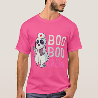 Boo Boo Crew Nurse Ghost Funny Halloween Costume ( T-shirt