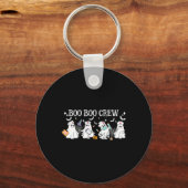 Boo Boo Crew Nurse Ghost Funny Halloween Sleutelhanger (Voorkant)