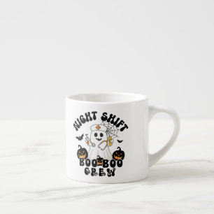 BOO BOO Crew Nurse Ghost Halloween Espresso Kop