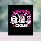 Boo Boo Crew Nurse Halloween Costume Ghost Breast Acryl Bord (Neutraal)