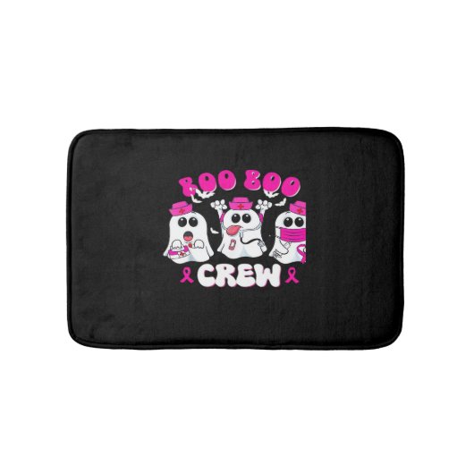 Boo Boo Crew Nurse Halloween Costume Ghost Breast Badmat (Voorkant)