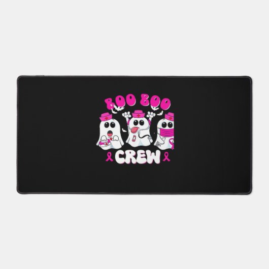 Boo Boo Crew Nurse Halloween Costume Ghost Breast Bureaumat (Voorkant)