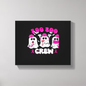 Boo Boo Crew Nurse Halloween Costume Ghost Breast Canvas Afdruk (Voorkant)