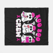 Boo Boo Crew Nurse Halloween Costume Ghost Breast Fleece Deken (Voorkant (Horizontaal))