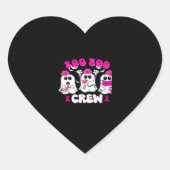Boo Boo Crew Nurse Halloween Costume Ghost Breast Hart Sticker (Voorkant)