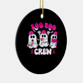 Boo Boo Crew Nurse Halloween Costume Ghost Breast  Keramisch Ornament (Rechts)