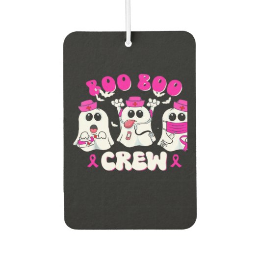 Boo Boo Crew Nurse Halloween Costume Ghost Breast  Luchtverfrisser (Voorkant)