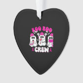 Boo Boo Crew Nurse Halloween Costume Ghost Breast  Ornament (voorkant)