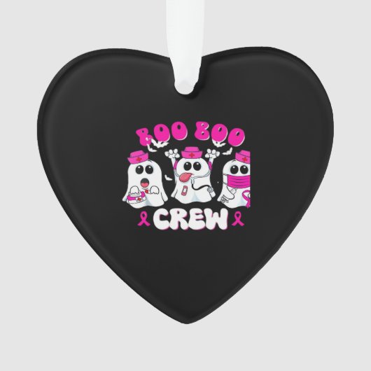 Boo Boo Crew Nurse Halloween Costume Ghost Breast  Ornament (voorkant)