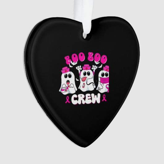 Boo Boo Crew Nurse Halloween Costume Ghost Breast  Ornament (voorkant)