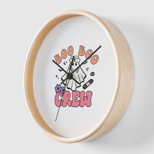 Boo Boo Crew Nurse Halloween Ghost Funny Classic T (Hoek)