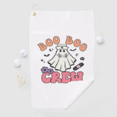 Boo Boo Crew Nurse Halloween Ghost Funny Classic T Golfhanddoek (Insitu)