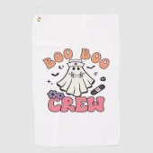 Boo Boo Crew Nurse Halloween Ghost Funny Classic T Golfhanddoek (Voorkant)