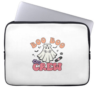 Boo Boo Crew Nurse Halloween Ghost Funny Classic T Laptop Sleeve