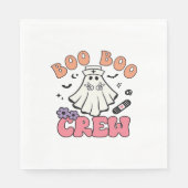 Boo Boo Crew Nurse Halloween Ghost Funny Classic T Servet (Voorkant)