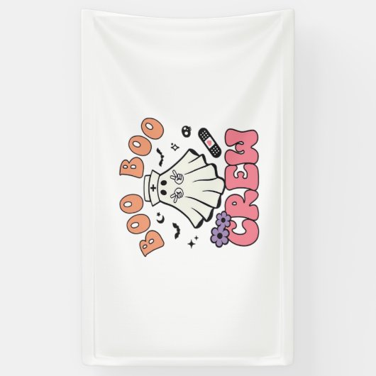 Boo Boo Crew Nurse Halloween Ghost Funny Classic T Spandoek (Verticaal)