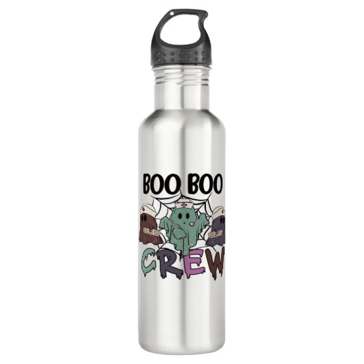 Boo Boo Crew Nurse Halloween Ghost Funny Classic T Waterfles (Voorkant)