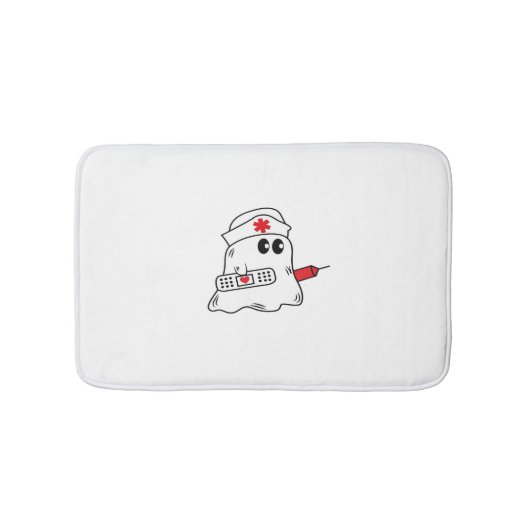 Boo Boo Crew Nurse Halloween Ghost Funny Oversized Badmat (Voorkant)