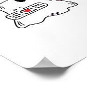 Boo Boo Crew Nurse Halloween Ghost Funny Oversized Poster