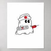 Boo Boo Crew Nurse Halloween Ghost Funny Oversized Poster (Voorkant)