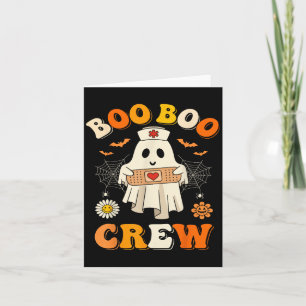 Boo Boo Crew Nurse Halloween Ghost Nursing S Kaart