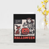 Boo Boo Crew Nurse Halloween Ghost Skeleton Nurses Kaart (Gele Bloem)