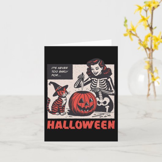 Boo Boo Crew Nurse Halloween Ghost Skeleton Nurses Kaart (Gele Bloem)