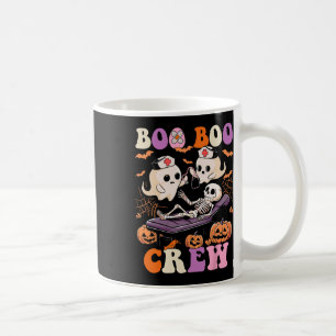 Boo Boo Crew Nurse Halloween Ghost Skeleton Nurses Koffiemok