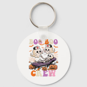 Boo Boo Crew Nurse Halloween Ghost Skeleton Nurses Sleutelhanger