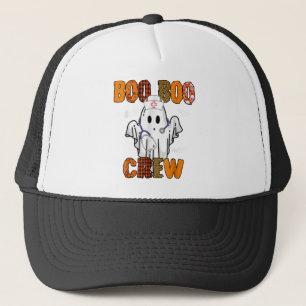 Boo Boo Crew Nurse Halloween verpleegster voor vro Trucker Pet