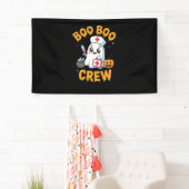 Boo Boo Crew Nurse Schattige Ghost Halloween Nursi Spandoek (Insitu)