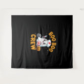 Boo Boo Crew Nurse Schattige Ghost Halloween Nursi Wandkleed (Voorkant (horizontaal))
