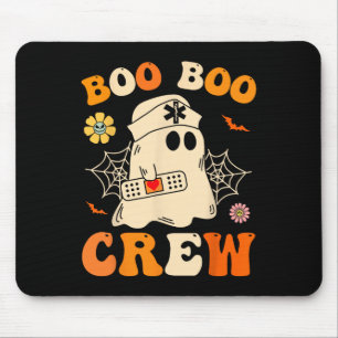 Boo Boo Crew Nurse Shirt Funny Ghost Retro Hallowe Muismat