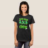 Boo Boo Crew Nurse St Patrick S Day Shamrock Face T-shirt (Voorkant volledig)