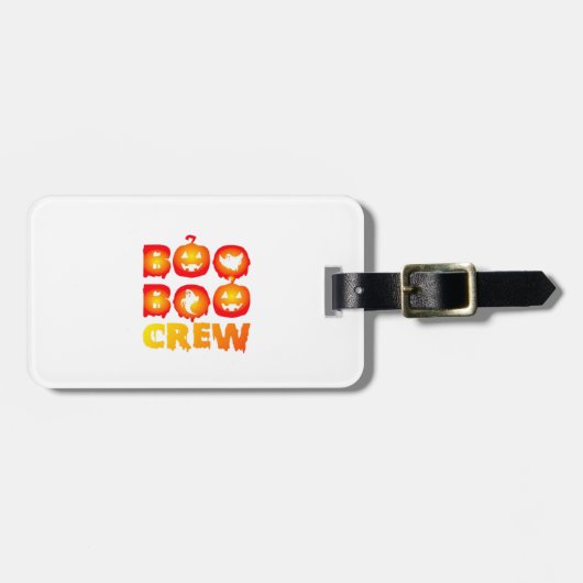 Boo Boo Crew Oversized T-shirt Bagagelabel (Voorkant horizontaal)