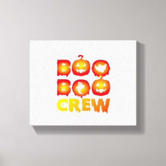 Boo Boo Crew Oversized T-shirt Canvas Afdruk (Voorkant)