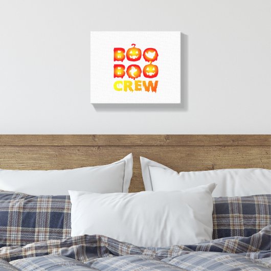 Boo Boo Crew Oversized T-shirt Canvas Afdruk (Insitu (Slaapkamer))