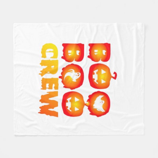 Boo Boo Crew Oversized T-shirt Fleece Deken (Voorkant (Horizontaal))