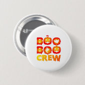 Boo Boo Crew Oversized T-shirt Ronde Button 5,7 Cm (Voorkant /achterkant)