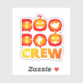 Boo Boo Crew Oversized T-shirt Sticker (Vel)