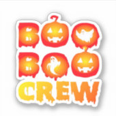 Boo Boo Crew Oversized T-shirt Sticker (Voorkant)