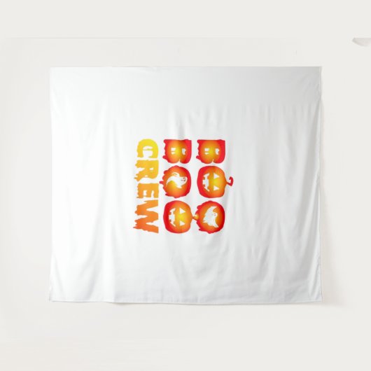 Boo Boo Crew Oversized T-shirt Wandkleed (Voorkant (horizontaal))