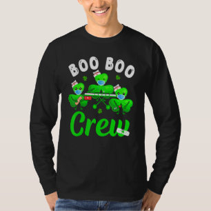 Boo Boo Crew Paramedic EMT Nurse Mask St Patri T-shirt