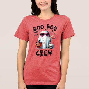 Boo Boo Crew Schattig Spook Halloween Tri-Blend Shirt