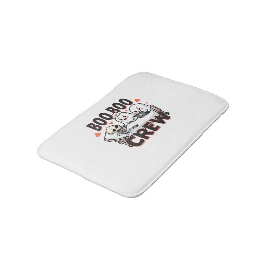 Boo Boo Crew Schattige Halloween Nurse Ghosts Esse Badmat (Gekanteld)