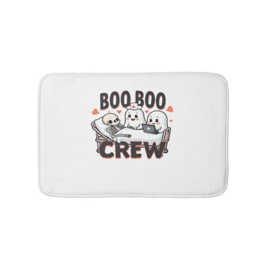Boo Boo Crew Schattige Halloween Nurse Ghosts Esse Badmat (Voorkant)
