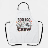 Boo Boo Crew Schattige Halloween Nurse Ghosts Esse Schort (Voorkant)