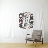 Boo Boo Crew Schattige Halloween Nurse Ghosts Esse Wandkleed (In Situ (horizontaal))