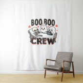 Boo Boo Crew Schattige Halloween Nurse Ghosts Esse Wandkleed (In situ)